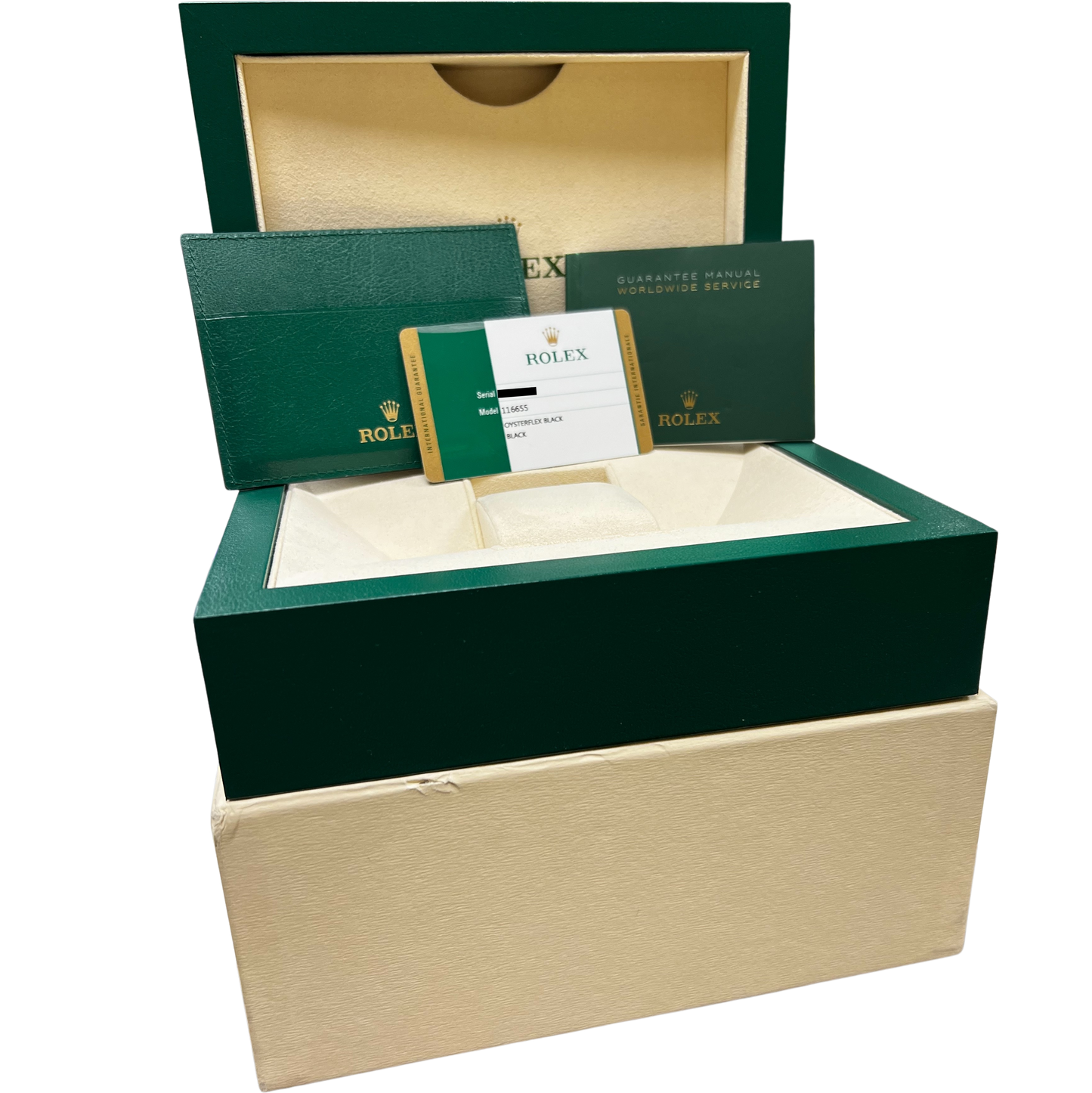 Rolex PAPERS Yacht-Master 18K EVEROSE GOLD Oysterflex 40mm Watch 116655 B+P