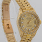 Rolex DateJust President 26mm CHAMPAGNE DIAMOND 18K Yellow Gold BARK 6917 Watch