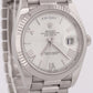 PAPERS Rolex Day-Date President SILVER QUADRANT ROMAN 18K Gold 40mm 228239 BOX