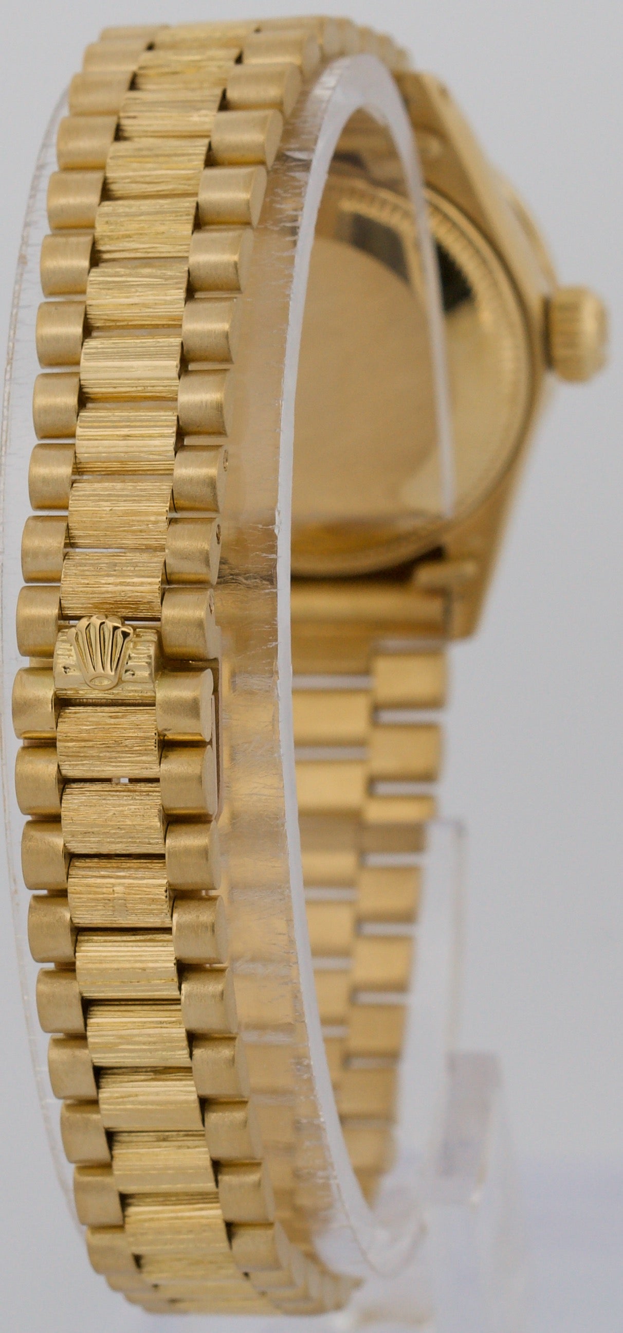 Rolex DateJust President 26mm CHAMPAGNE DIAMOND 18K Yellow Gold BARK 6917 Watch