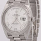PAPERS Rolex Day-Date President SILVER QUADRANT ROMAN 18K Gold 40mm 228239 BOX