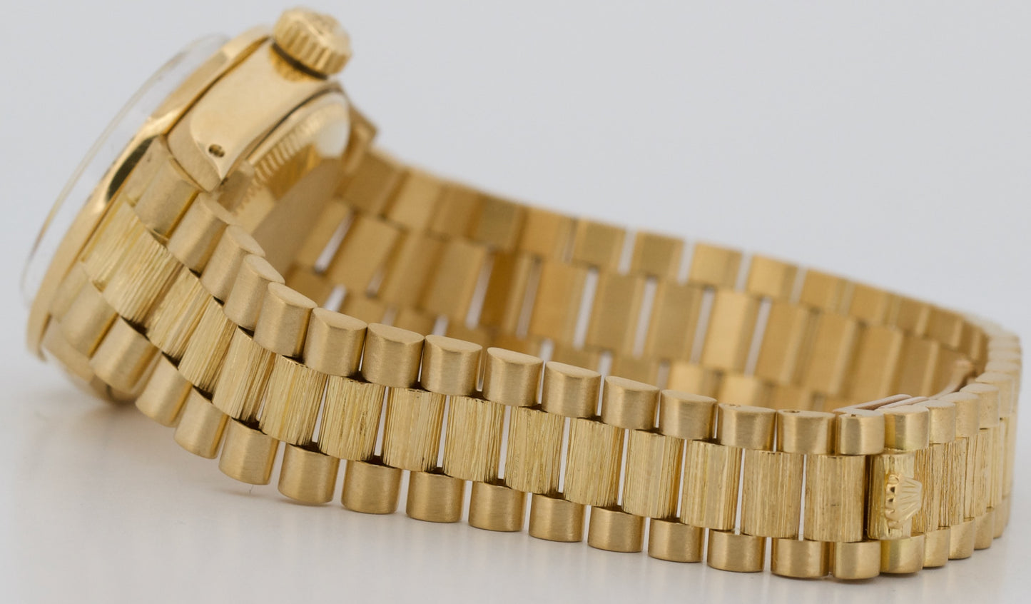 Rolex DateJust President 26mm CHAMPAGNE DIAMOND 18K Yellow Gold BARK 6917 Watch