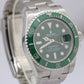 MINT Rolex Submariner Date HULK Green Ceramic Stainless Steel 40mm 116610 LV