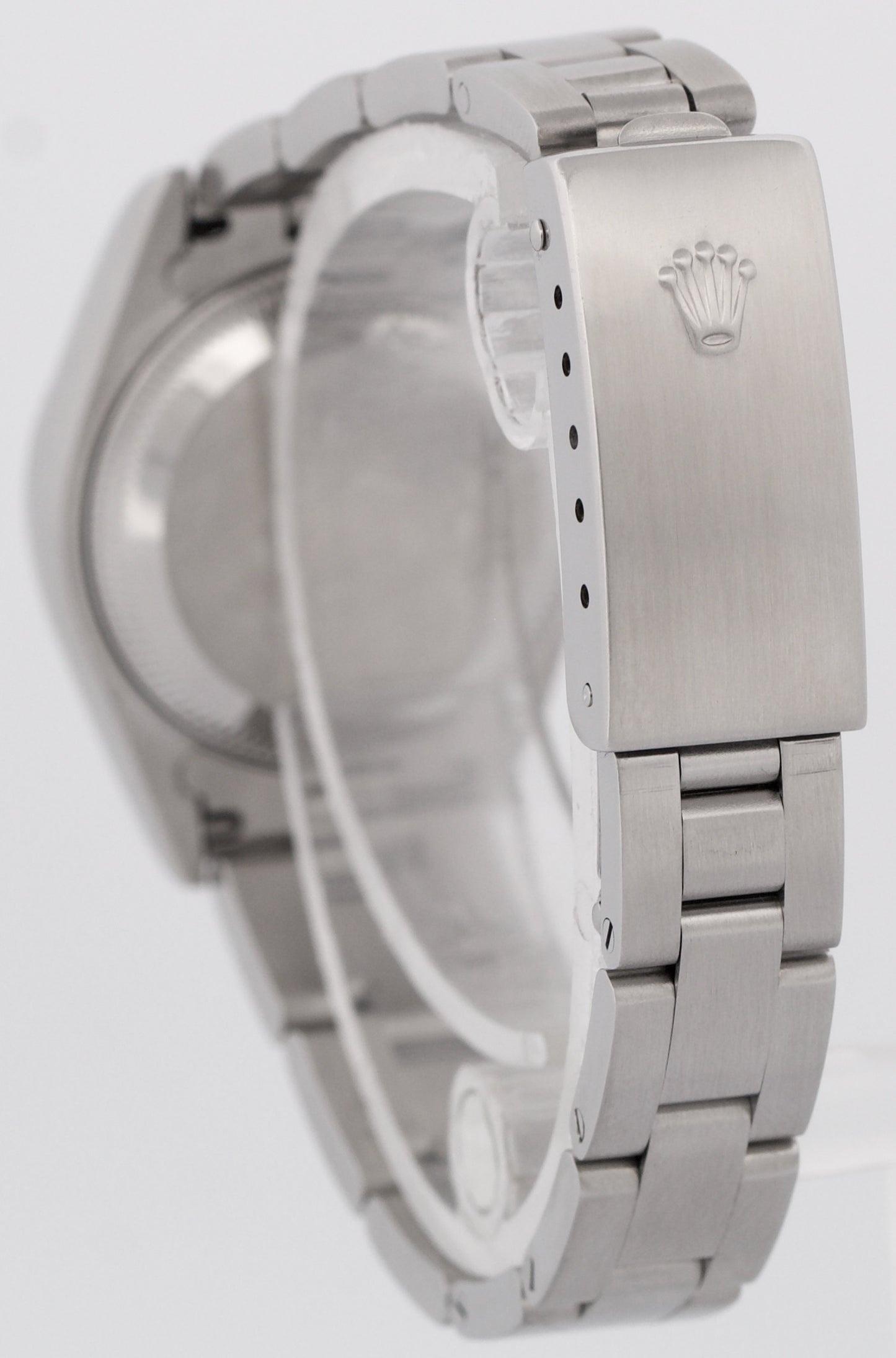 MINT PAPERS Ladies Rolex Oyster Perpetual Date 26mm BLACK Stainless 79160 BOX