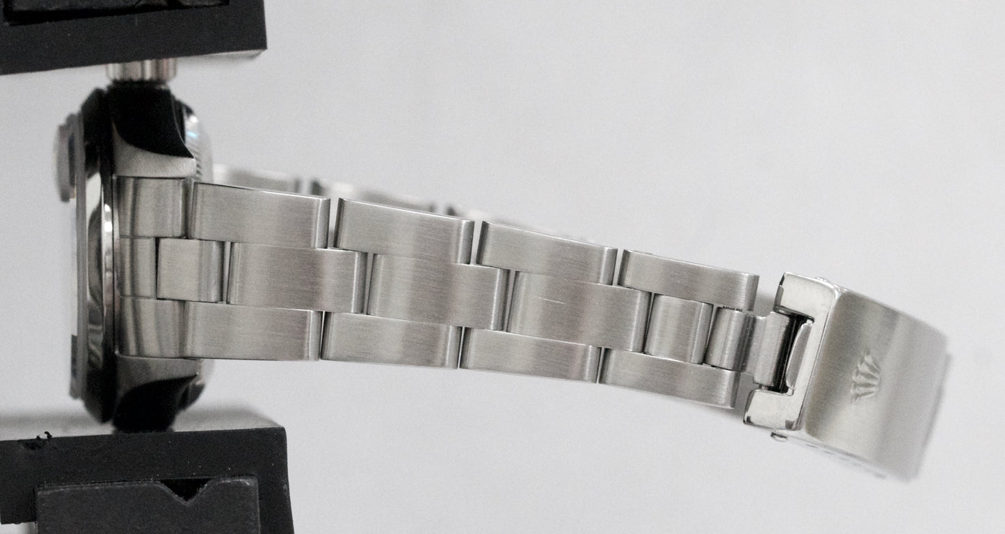 MINT PAPERS Ladies Rolex Oyster Perpetual Date 26mm BLACK Stainless 79160 BOX