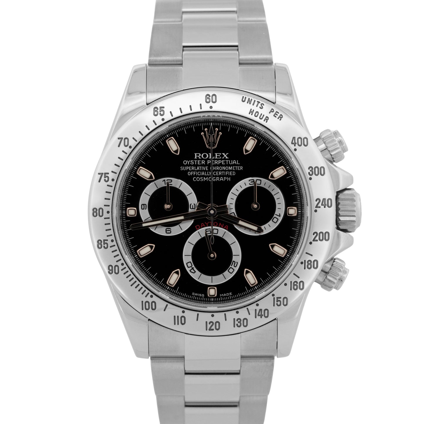 Rolex Daytona Cosmograph BLACK Stainless Steel RANDOM SERIAL 40mm 116520 Watch