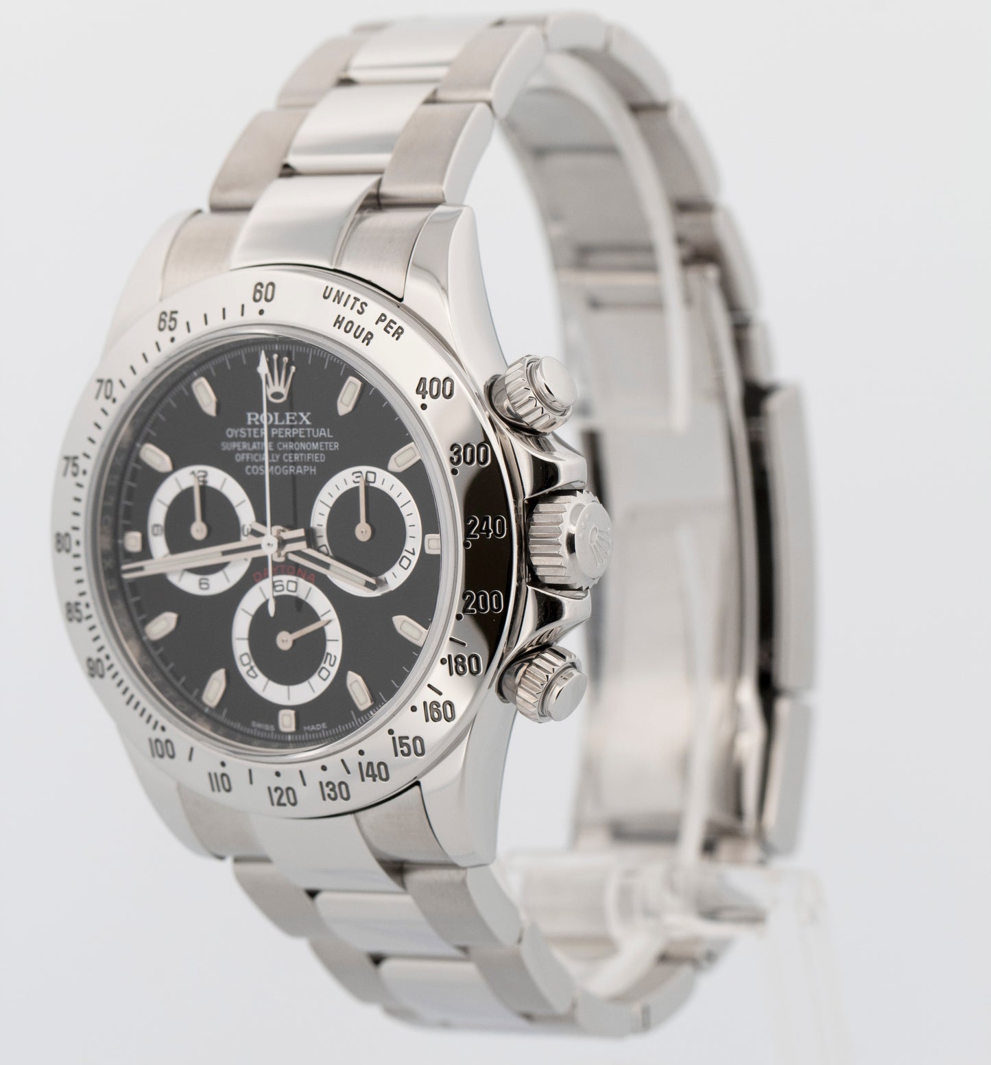 Rolex Daytona Cosmograph BLACK Stainless Steel RANDOM SERIAL 40mm 116520 Watch