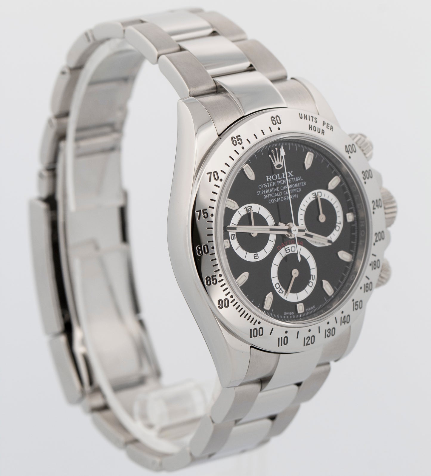 Rolex Daytona Cosmograph BLACK Stainless Steel RANDOM SERIAL 40mm 116520 Watch