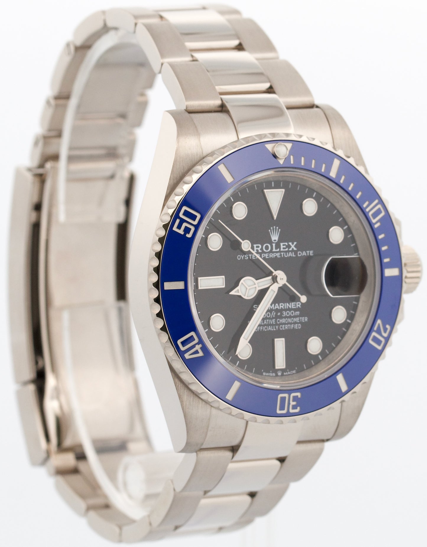Rolex Submariner Date 41 BLUEBERRY 18K White Gold BLUE Ceramic 126619 LB BOX