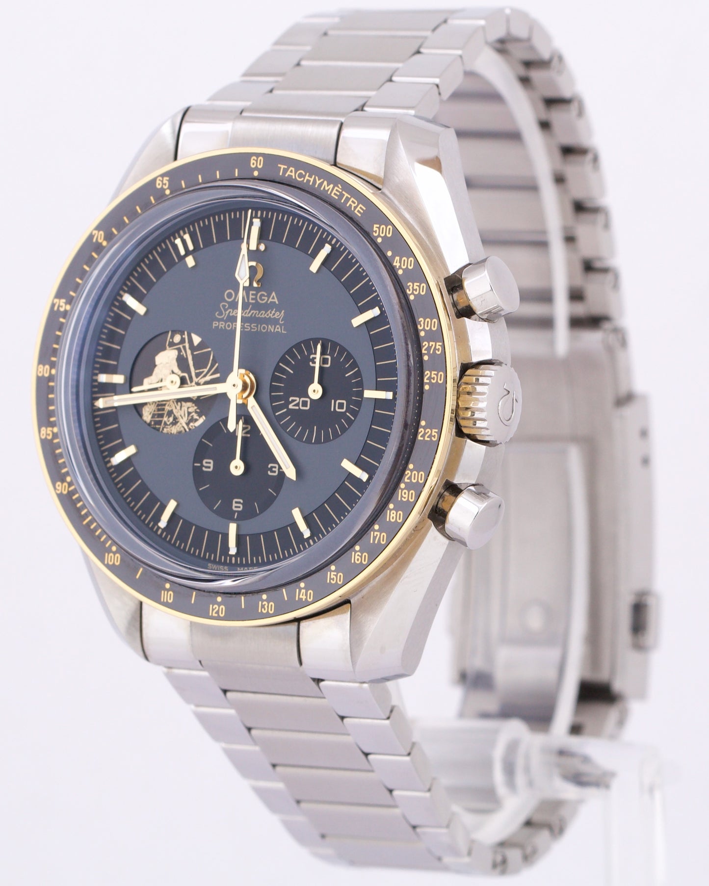 MINT Omega Speedmaster Apollo 50th Anniversary 18K Steel 310.20.42.50.01.001 BOX