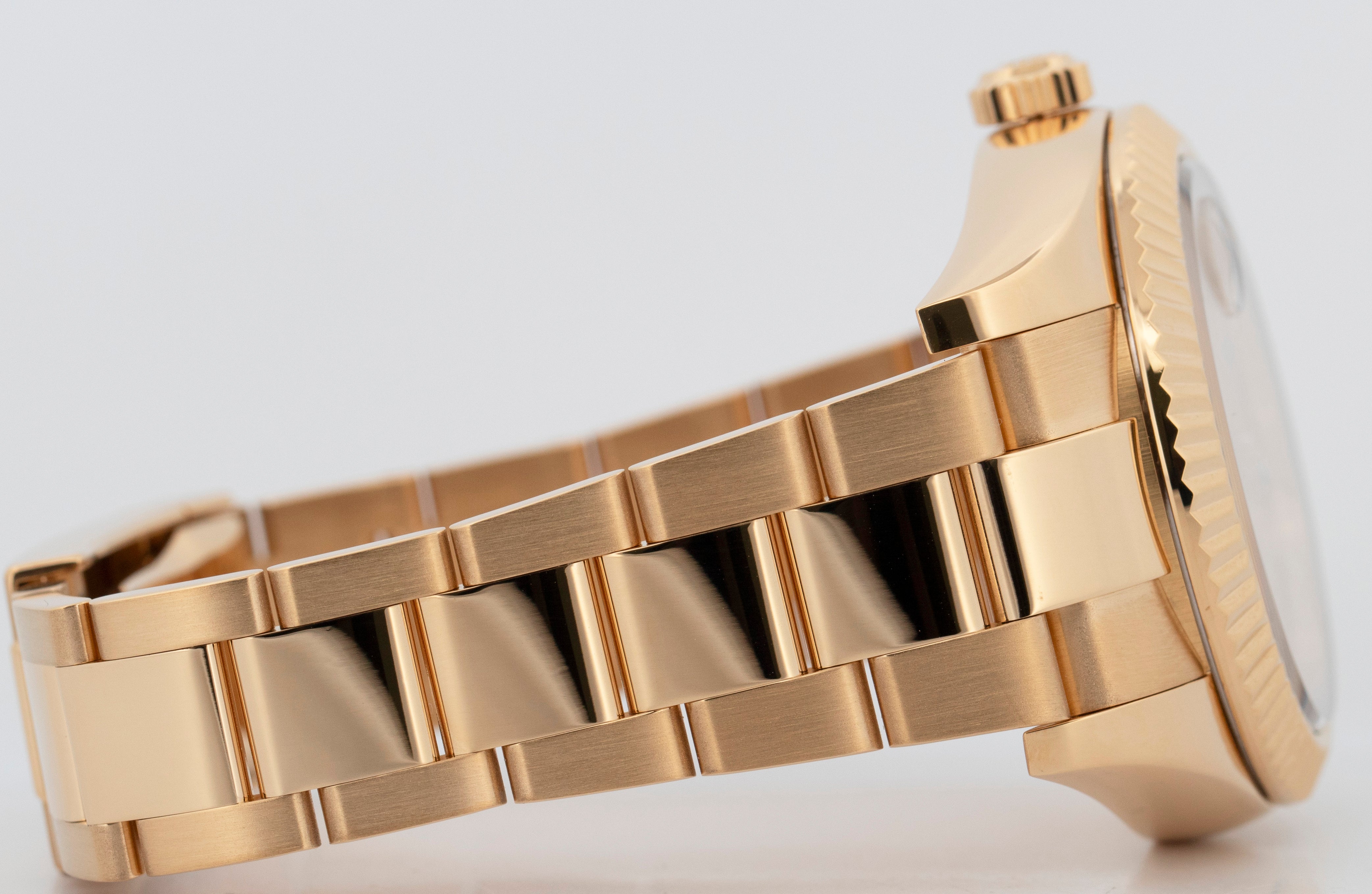 Rolex Sky-Dweller CHAMPAGNE Arabic 18K Yellow Gold Fluted 42mm