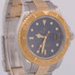 MINT Rolex Yacht-Master 40mm BLUE 18K Two-Tone 18K Yellow Gold Steel 16623 Watch
