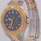 MINT Rolex Yacht-Master 40mm BLUE 18K Two-Tone 18K Yellow Gold Steel 16623 Watch