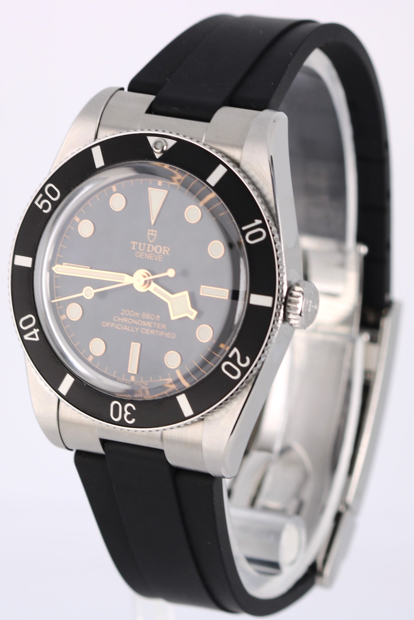 Tudor Black Bay 54 Stainless Steel Black 37mm Rubber M79000N-002 Watch