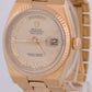 VINTAGE Rolex OysterQuartz Day-Date CREAM ROMAN 36mm 18K Yellow Gold Watch 19018