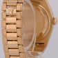 VINTAGE Rolex OysterQuartz Day-Date CREAM ROMAN 36mm 18K Yellow Gold Watch 19018
