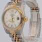 PAPERS Ladies Rolex DateJust SILVER 18K Gold RSC Steel 26mm JUBILEE 79173 BOX