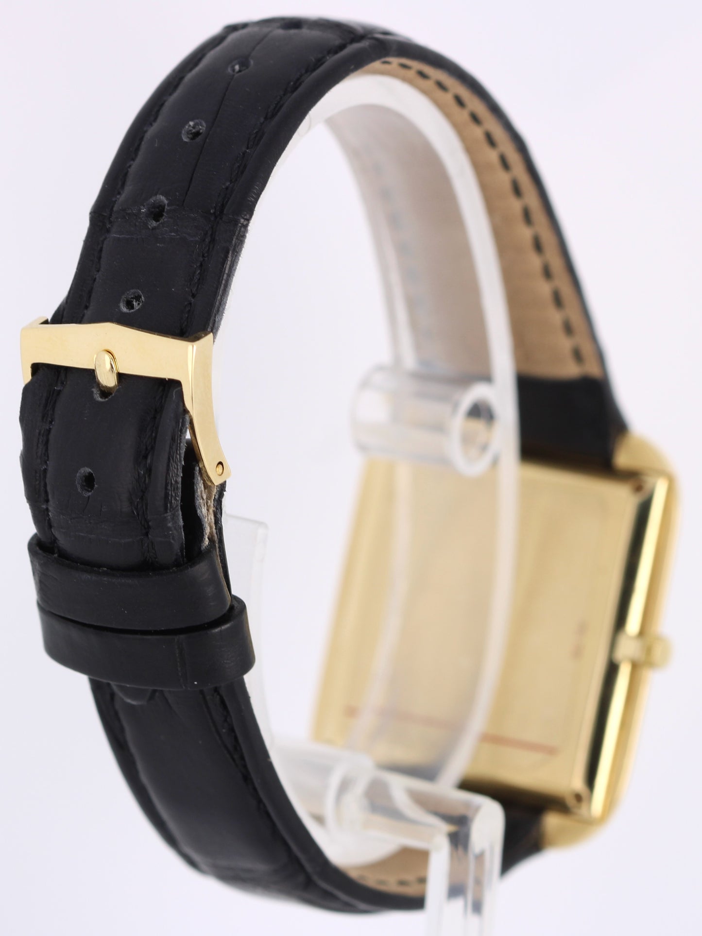 VINTAGE Vacheron Constantin SQUARE Patrimony UltraThin 18k Gold 31mm 33512 POUCH