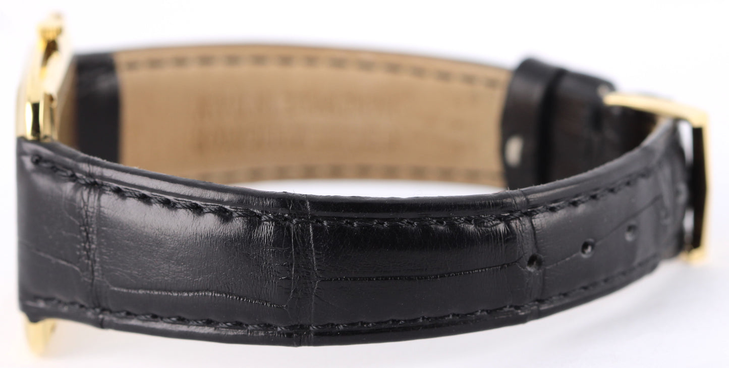 VINTAGE Vacheron Constantin SQUARE Patrimony UltraThin 18k Gold 31mm 33512 POUCH