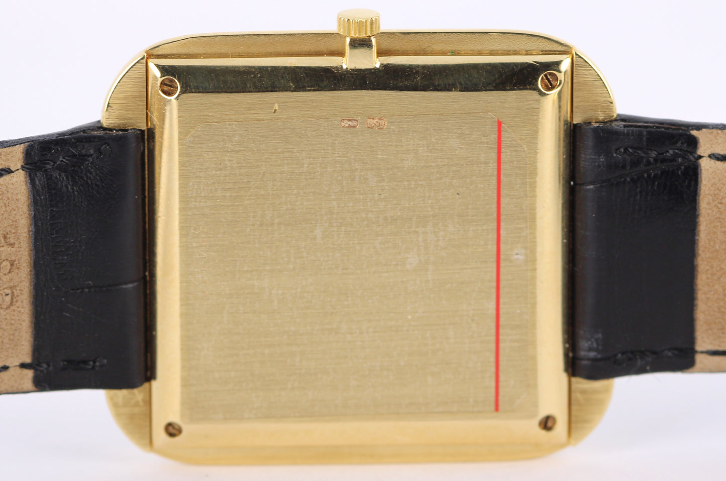 VINTAGE Vacheron Constantin SQUARE Patrimony UltraThin 18k Gold 31mm 33512 POUCH