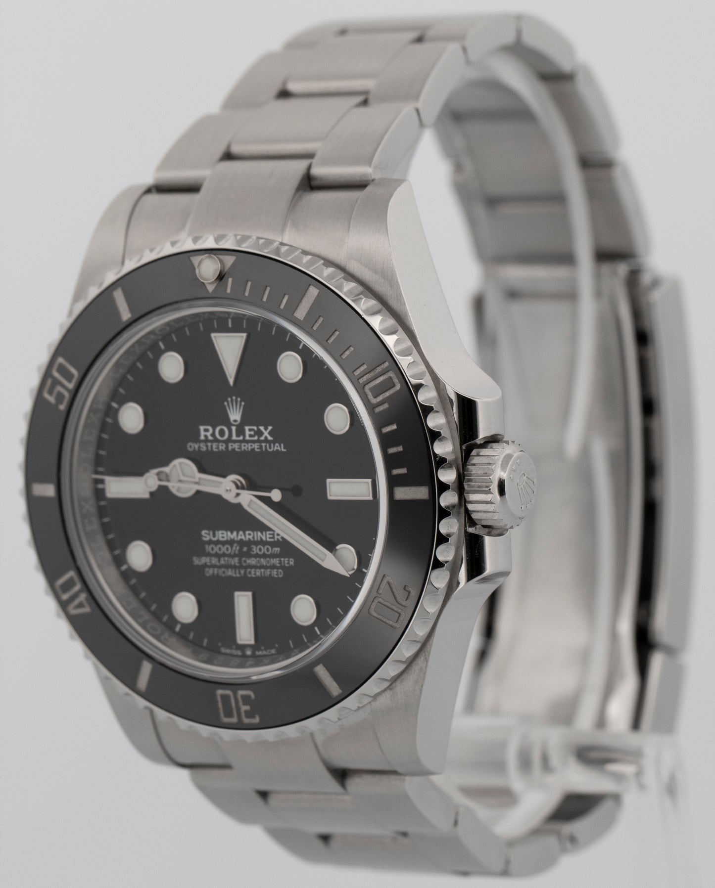 Rolex Submariner No-Date BLACK Stainless Steel 41mm 124060 LN Dive Watch