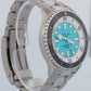 MINT PAPERS Breitling SuperOcean 44mm Turquoise Blue Steel Watch A17376 BOX