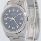 MINT UNPOL. Rolex Air-King Precision BLUE Stainless Steel 34mm Watch 14000 M