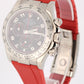 Rolex Daytona Cosmograph 18K White Gold BLACK Racing 40mm RedRubber 116519 Watch