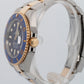 2022 PAPERS Rolex Submariner Date BLUE 41mm Ceramic 18K Gold Steel 126613 LB BOX