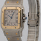 Ladies Cartier Santos Galbee IVORY Two-Tone Gold Steel 29mm Quartz 1566 W20011C4