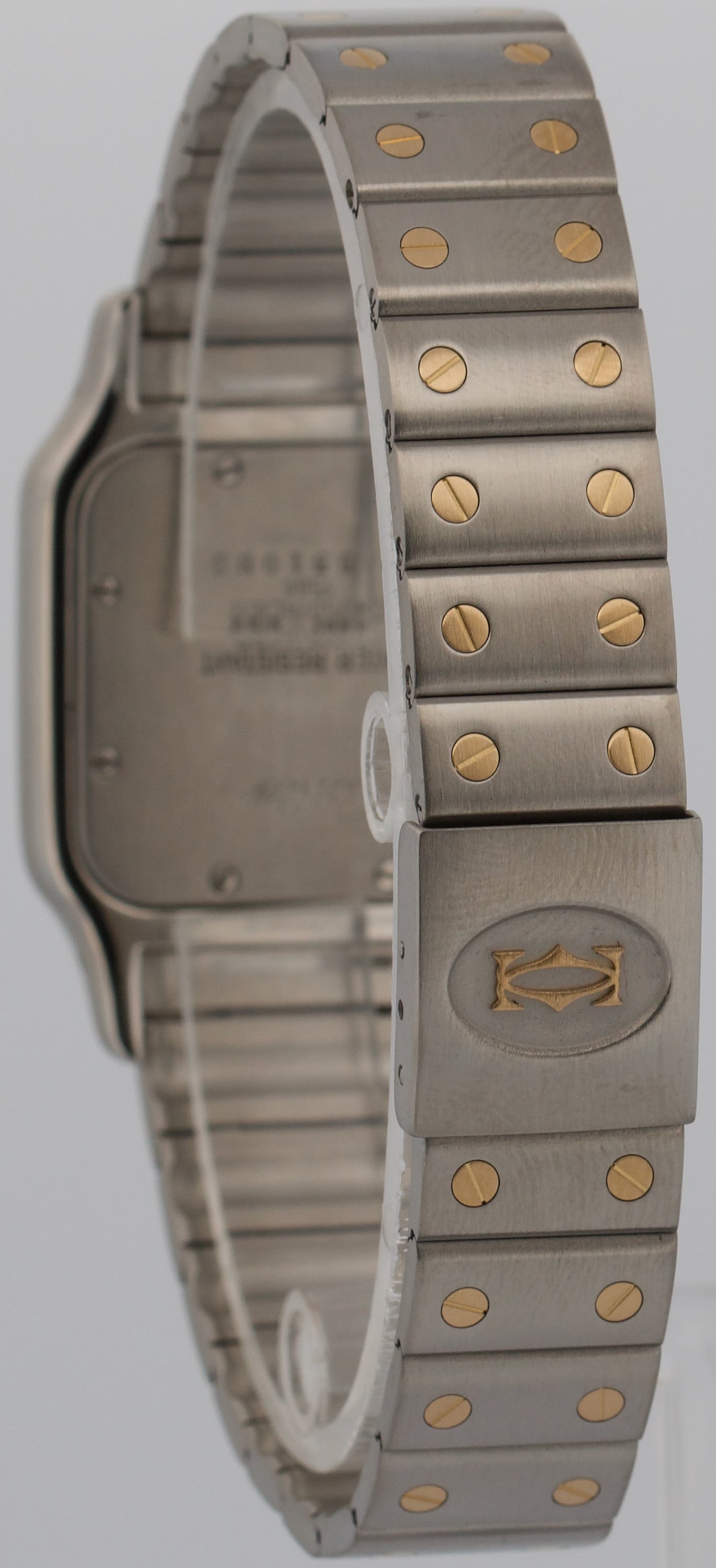 Ladies Cartier Santos Galbee IVORY Two-Tone Gold Steel 29mm Quartz 1566 W20011C4