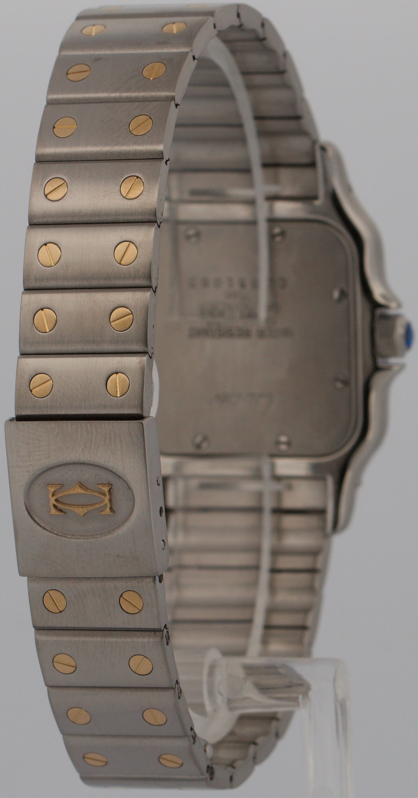 Ladies Cartier Santos Galbee IVORY Two-Tone Gold Steel 29mm Quartz 1566 W20011C4