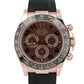 MINT PAPERS Rolex Daytona CHOCOLATE Arabic Rose Gold 116515 40mm Oysterflex BOX