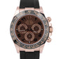 Rolex Daytona CHOCOLATE Brown Arabic 18K Everose Gold 40mm OYSTERFLEX 116515 LN