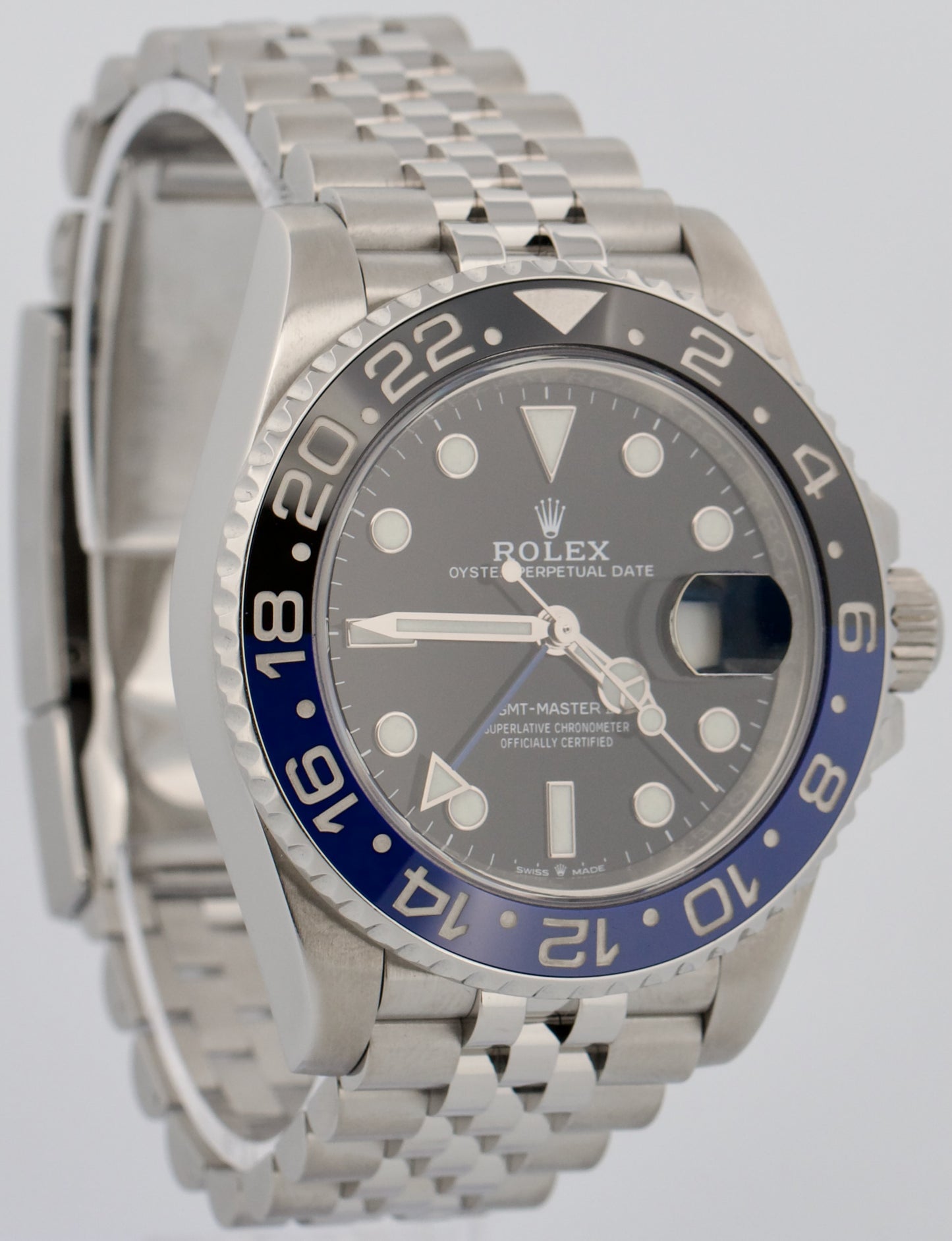 2020 PAPERS Rolex GMT-Master II BATGIRL Blue Black JUBILEE 40mm 126710 BLNR BOX