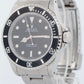 UNPOL. Rolex Submariner No-Date Steel Black 40mm Automatic Oyster Watch 14060 M
