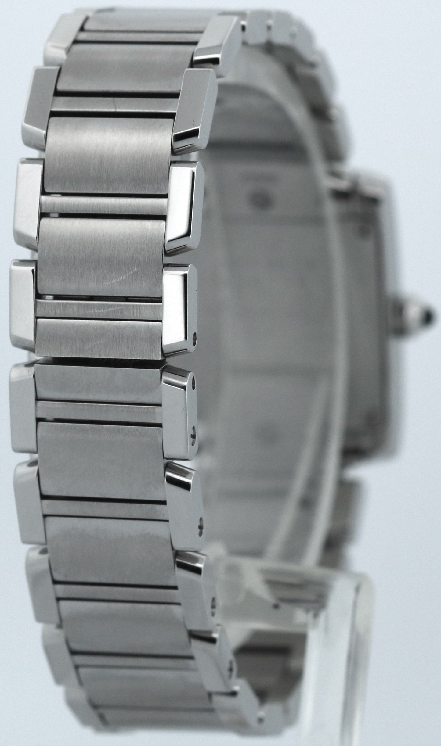 2021 PAPERS Cartier Tank Francaise 20mm IVORY DIAMOND Quartz W4TA0008 3217 BOX