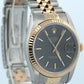 Rolex DateJust 36mm BLACK 18K Yellow Gold JUBILEE Stainless Steel 16233 Watch