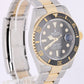 JANUARY 2025 Rolex Submariner Date 41mm Two-Tone 18k Gold Black 126613 Watch BOX