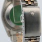 Rolex DateJust 36mm BLACK 18K Yellow Gold JUBILEE Stainless Steel 16233 Watch