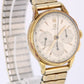 VINTAGE Omega Chronograph Tachymetre 14k Yellow Gold Silver 34mm 2279 Watch