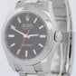 MINT Rolex Milgauss BLACK Orange Stainless Steel 40mm Oyster Watch 116400