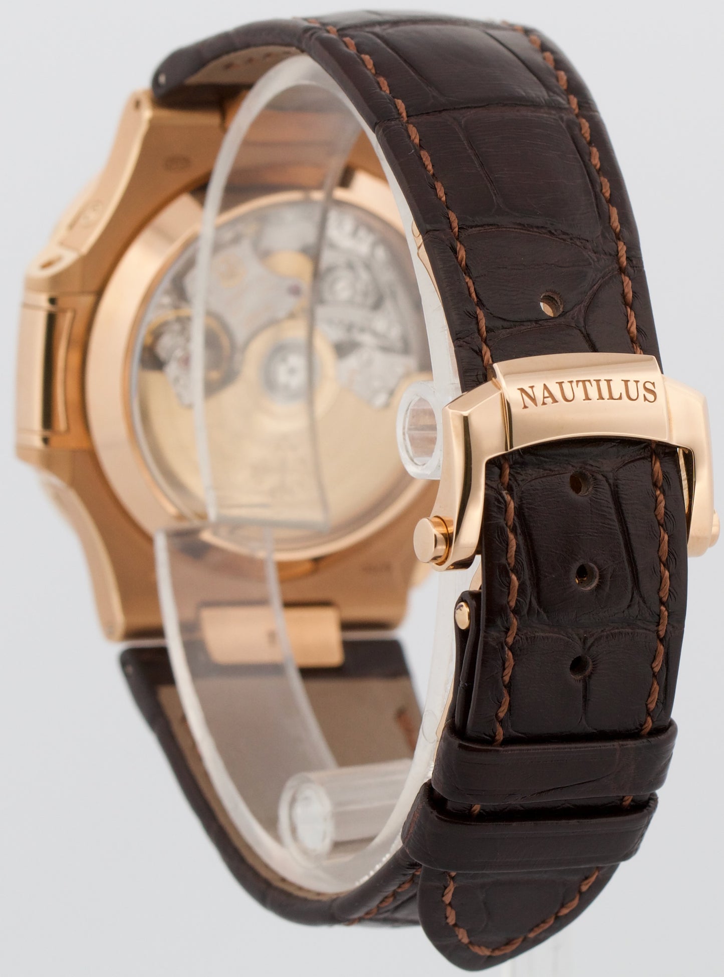 2022 PAPERS Patek Philippe Nautilus 40.5mm CHOCOLATE 18K Rose Gold 5980R-001 BOX