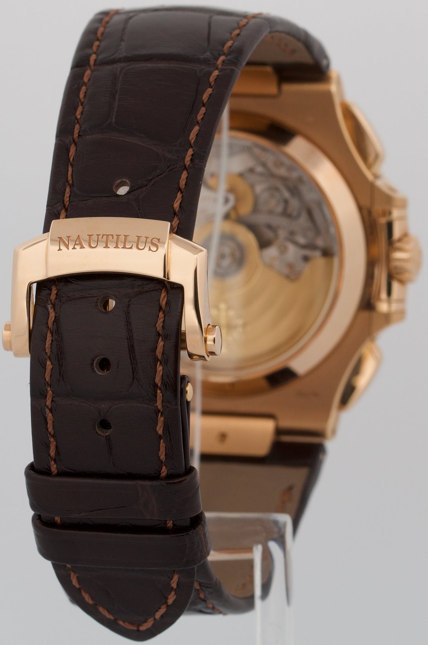 2022 PAPERS Patek Philippe Nautilus 40.5mm CHOCOLATE 18K Rose Gold 5980R-001 BOX