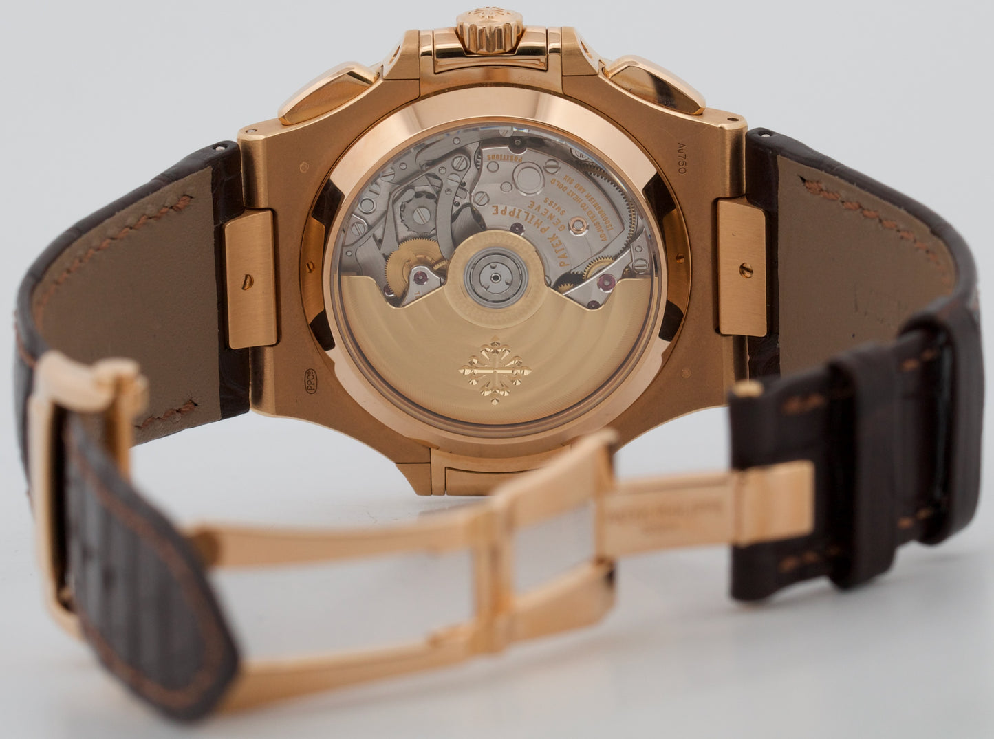 2022 PAPERS Patek Philippe Nautilus 40.5mm CHOCOLATE 18K Rose Gold 5980R-001 BOX