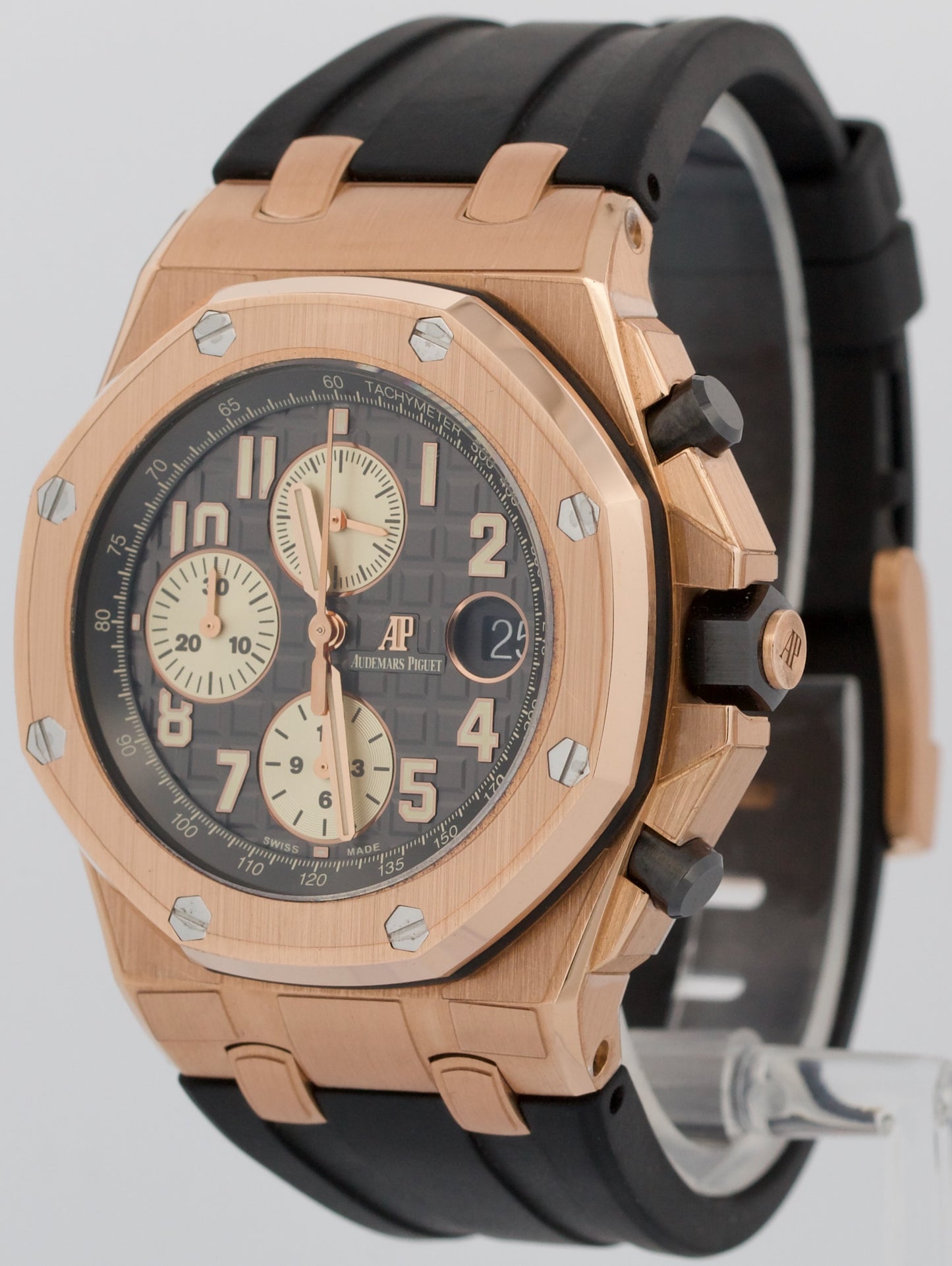 PAPERS Audemars Piguet Royal Oak Offshore RUTHENIUM Gray 18K 42mm 26470OR BOX