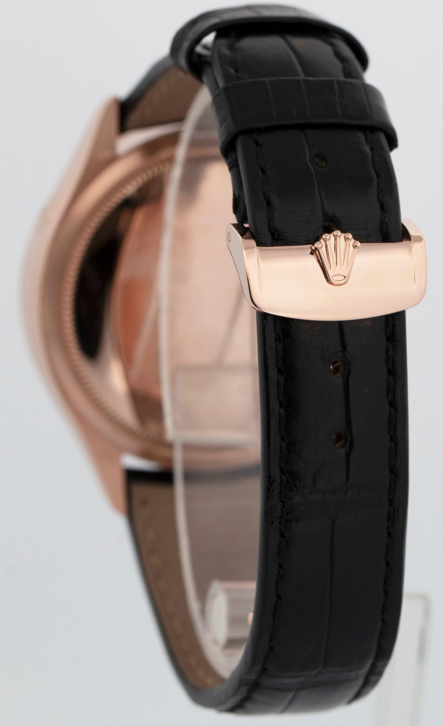 MINT PAPERS Rolex Cellini Moonphase 18K Rose Gold Leather Everose 39mm 50535 BOX