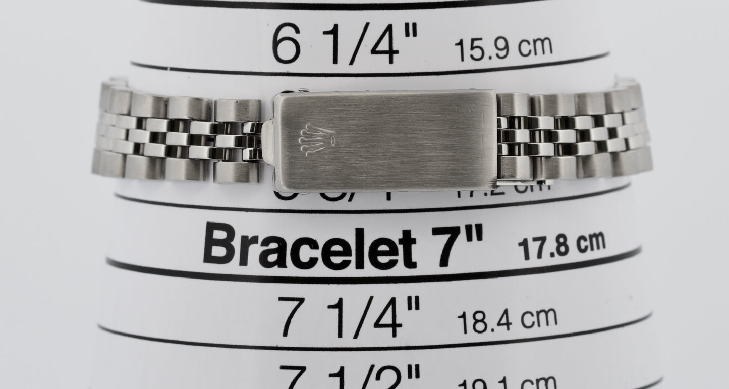 VINTAGE 1974 Rolex DateJust PURPLE DIAMOND Stainless Steel JUBILEE 26mm 6917