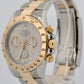 Rolex Daytona Cosmograph SLATE Gray 18K Gold RANDOM SERIAL Steel Watch 116523
