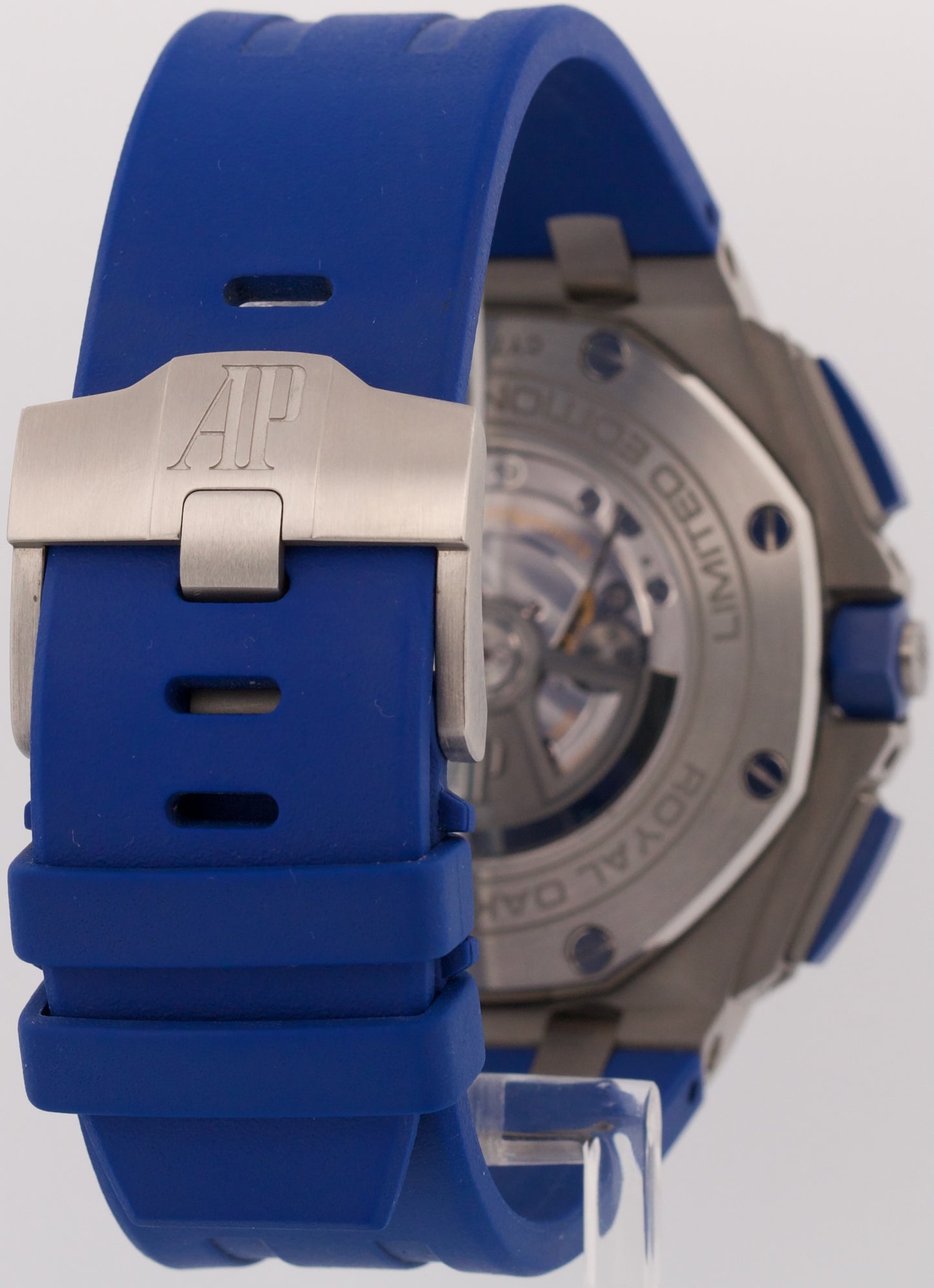 PAPERS Audemars Piguet Royal Oak Offshore BLUE Rubber Steel 44mm 26400SO BOX